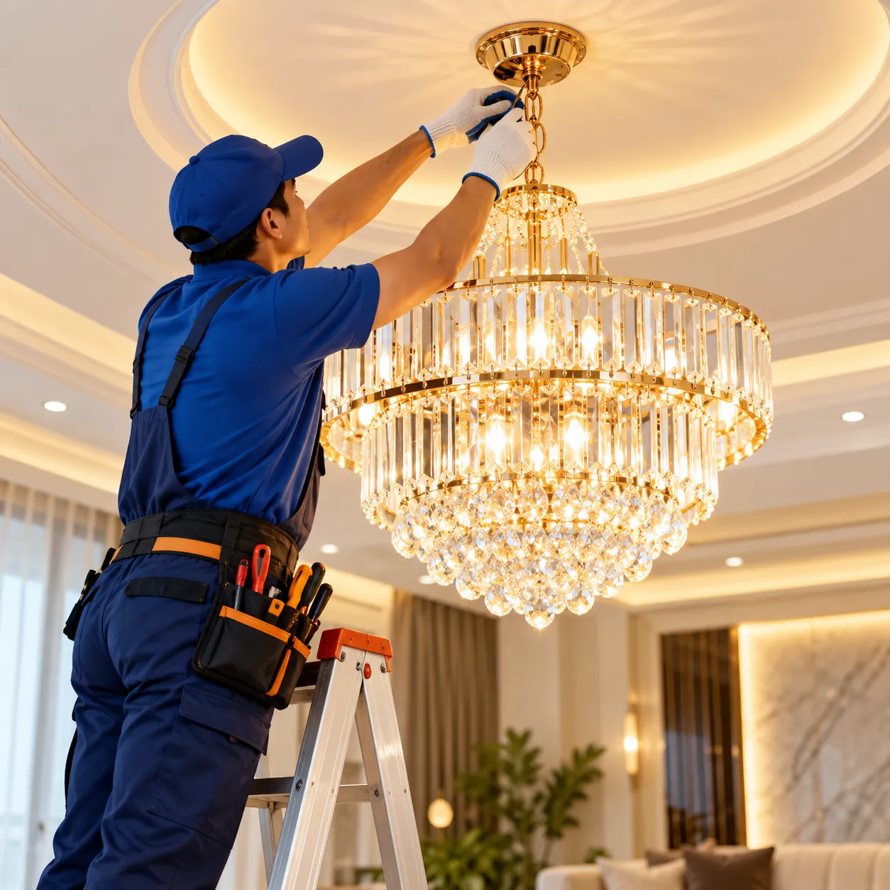 Chandelier Installation